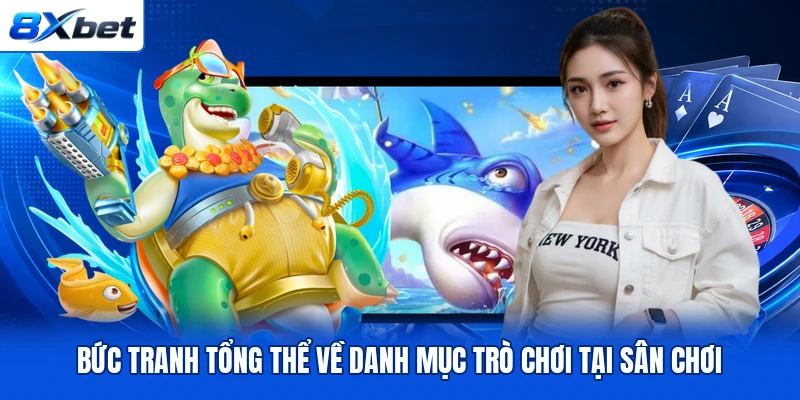 Bức tranh tổng hợp về danh mục trò chơi tại sân chơi